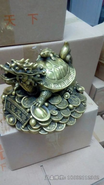 青铜龙龟标志景观铜雕