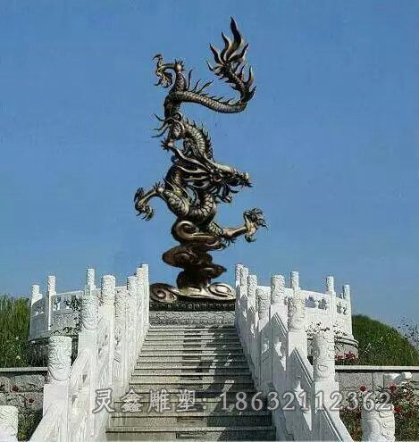 青铜龙景区景观铜雕