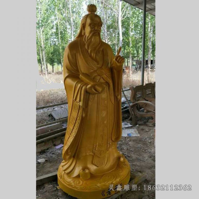 道教老子人物景观铜雕