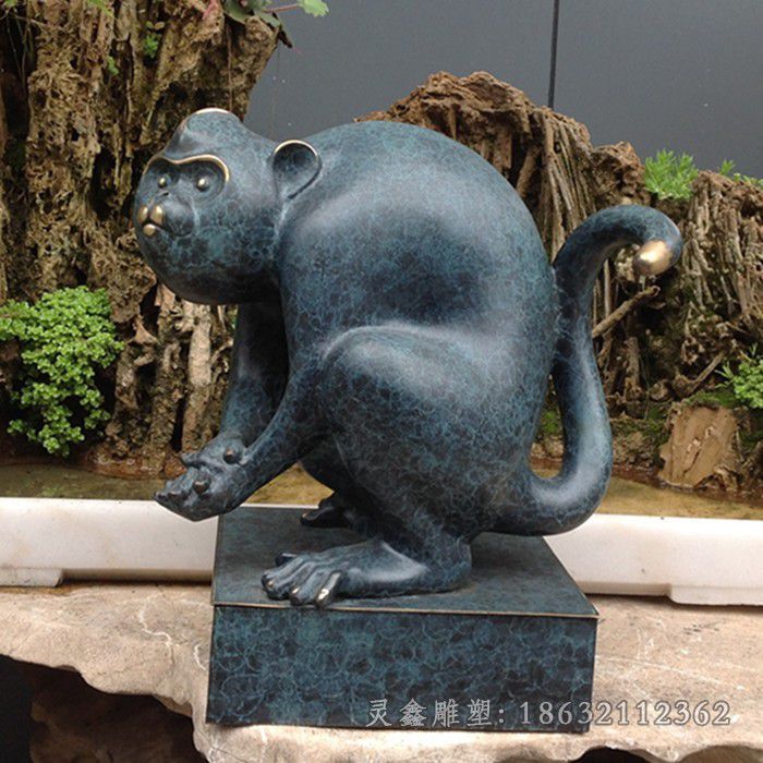 青铜猴子城市景观铜雕