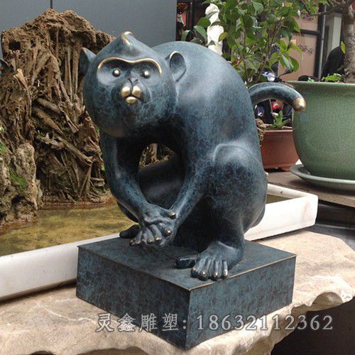 青铜猴子广场景观铜雕