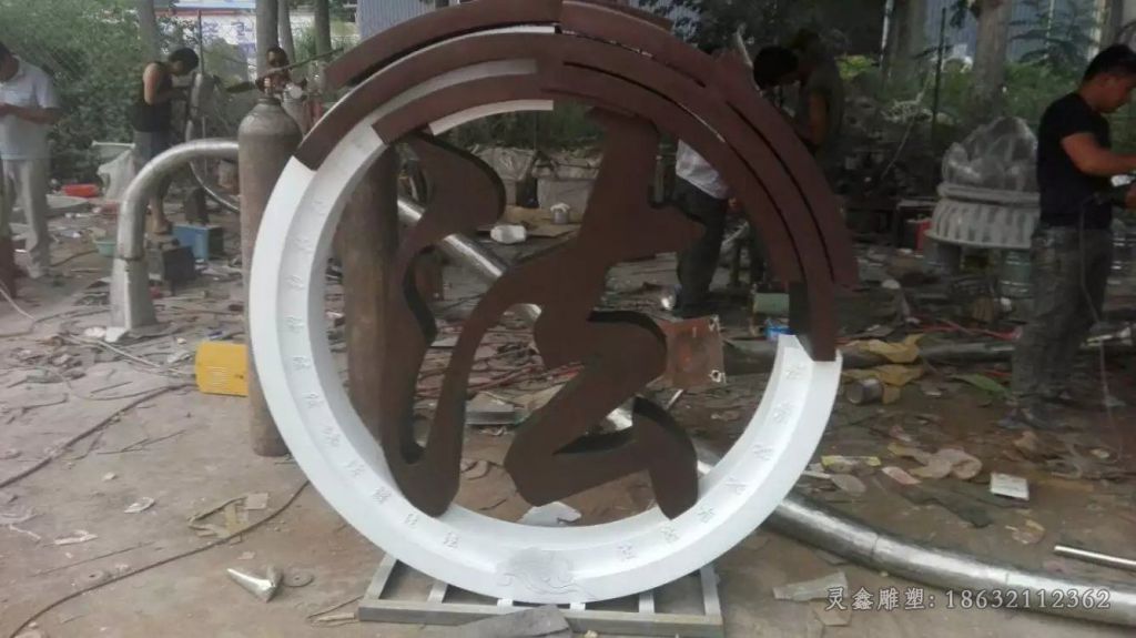 不锈钢法治标志校园雕塑