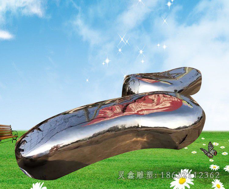 不锈钢凳子抽象雕塑