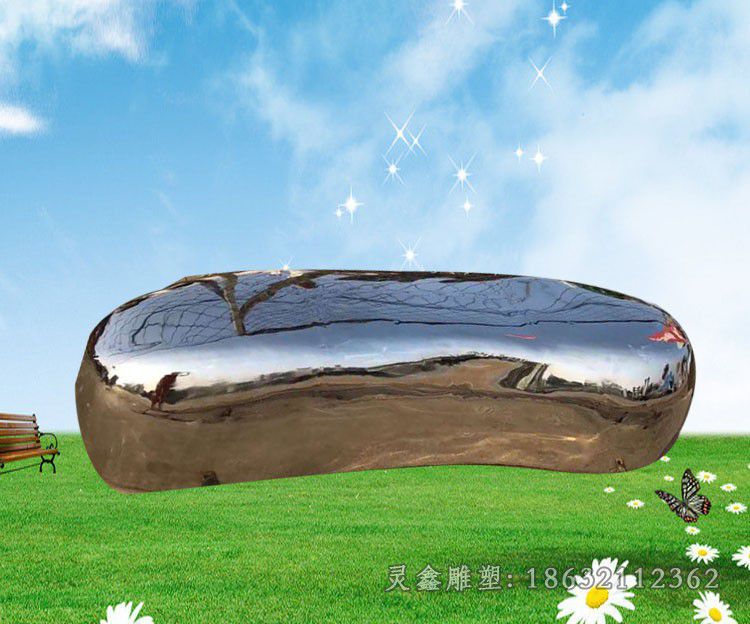 不锈钢凳子标志雕塑