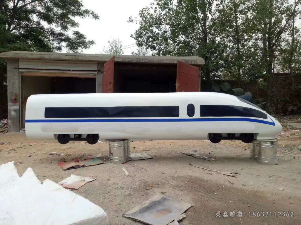 不锈钢飞机模型庭院雕塑
