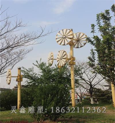 不锈钢风车标志雕塑