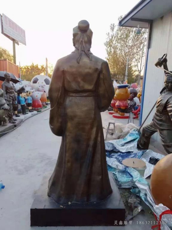 古代名医华佗园林铜雕