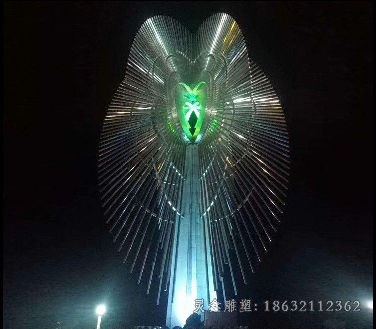 发光风动公园不锈钢雕塑