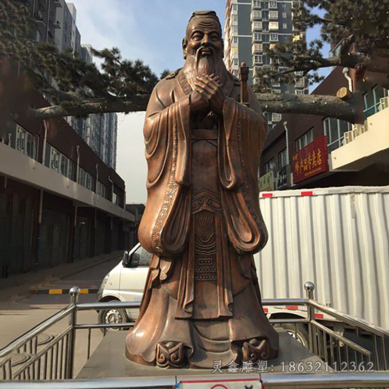 道教老子街边景观铜雕