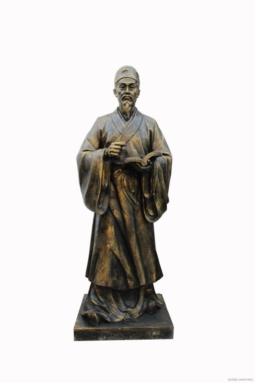 名医李时珍小区人物铜雕