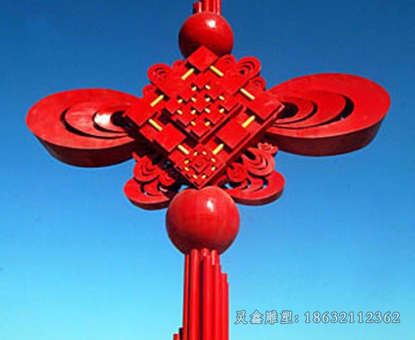 中国结不锈钢园林雕塑