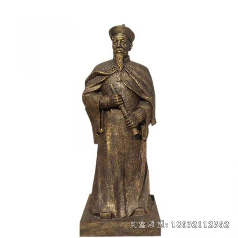 禁烟英雄林则徐庭院铜雕
