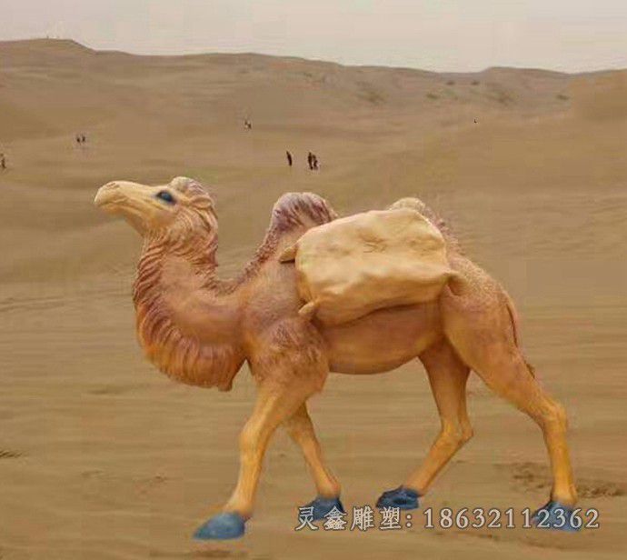 沙漠骆驼景观标志铜雕