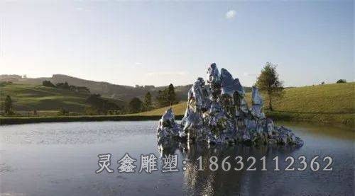 太湖石校园不锈钢雕塑