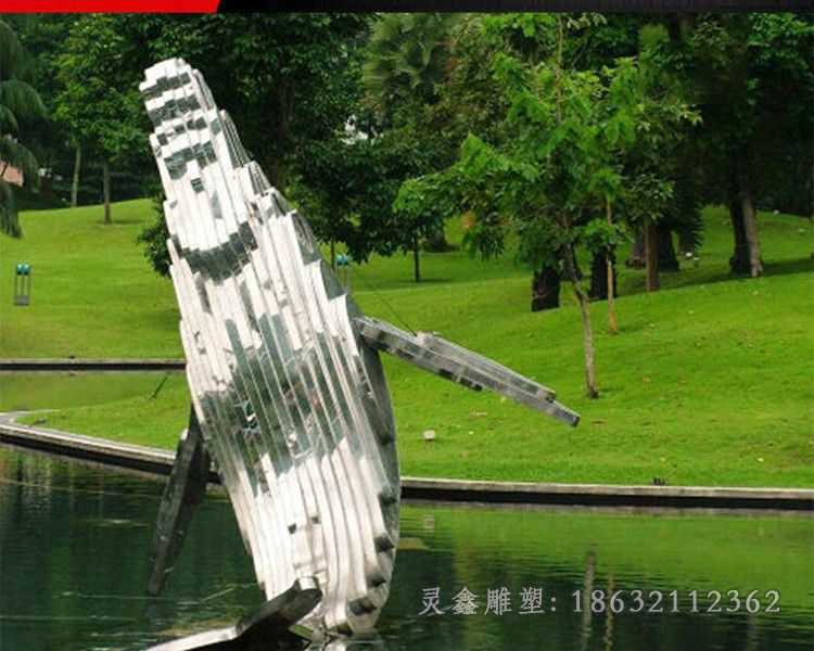 不锈钢企鹅公园景观雕塑