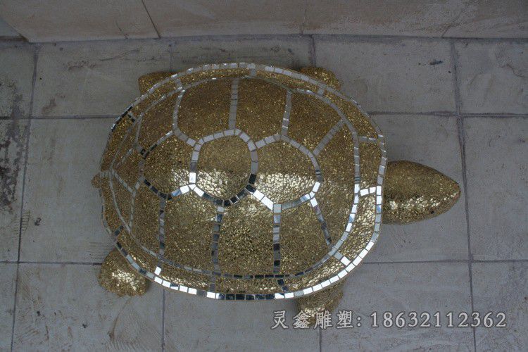 不锈钢爬行乌龟公园雕塑