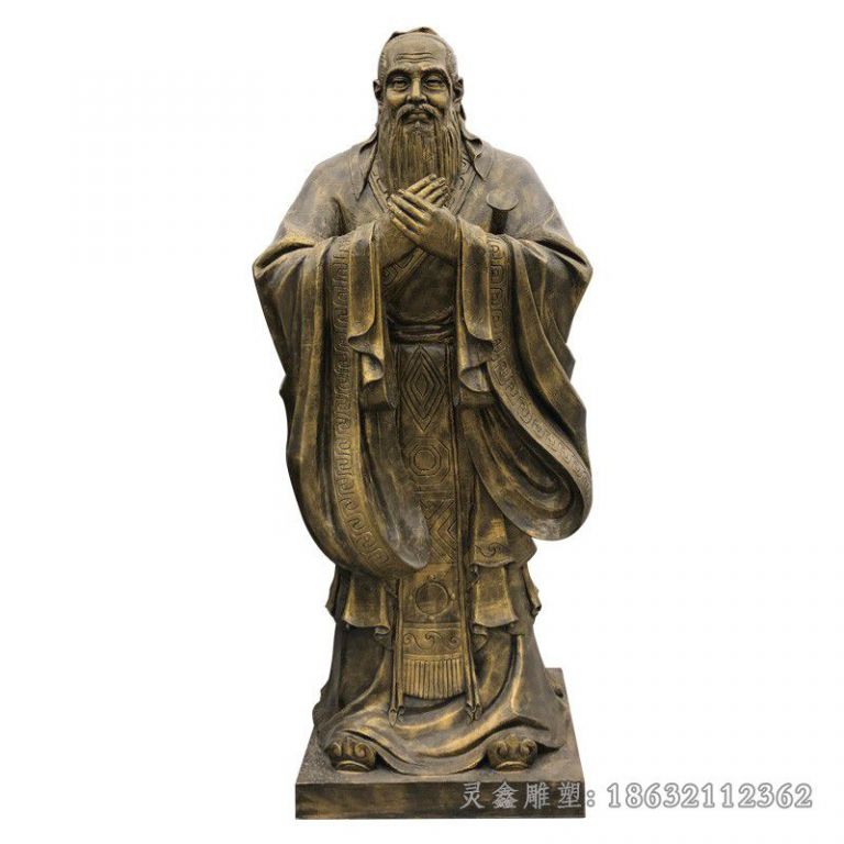 教育家孔子人物户外铜雕