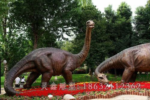 动物恐龙公园景观铜雕