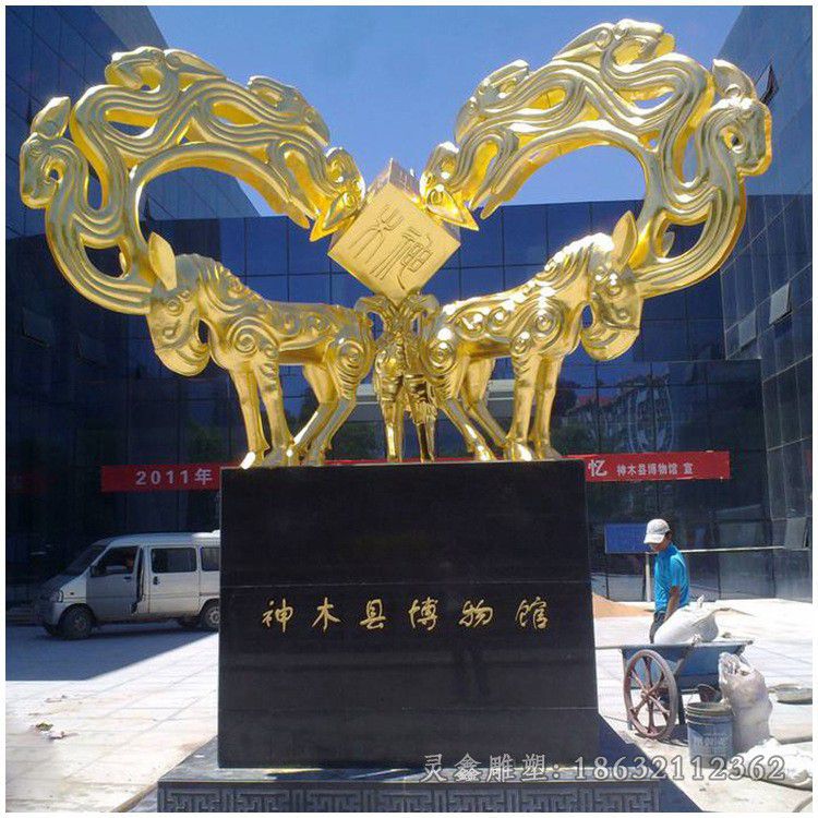 不锈钢抽象凤凰公园雕塑