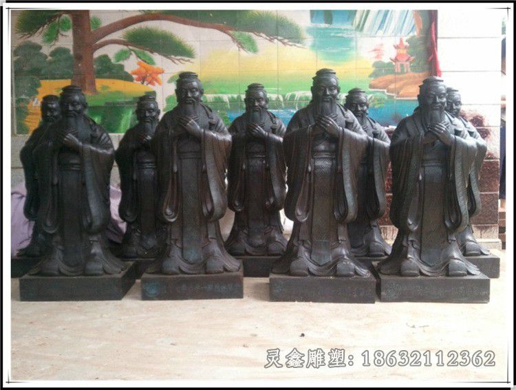 教育家孔子人物景观铜雕
