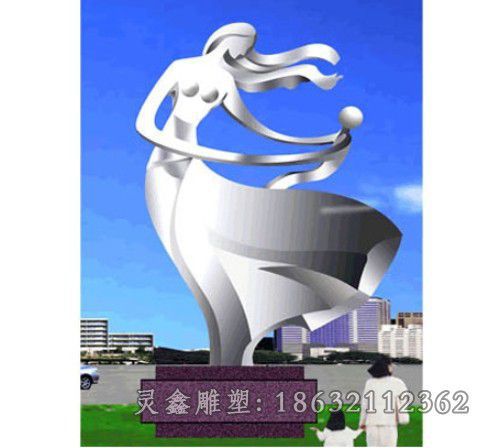镜面人物不锈钢雕塑