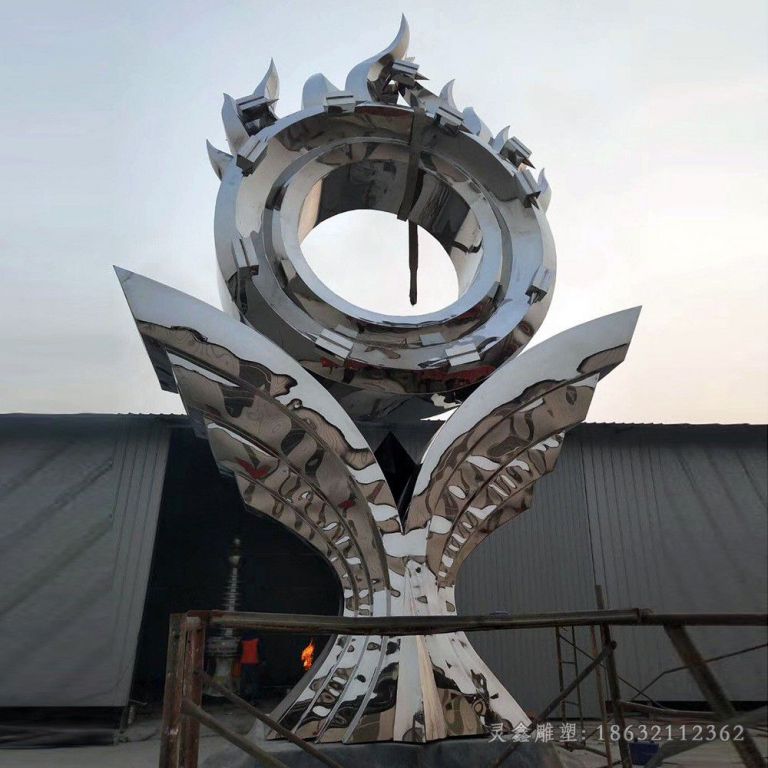 地标建筑不锈钢雕塑