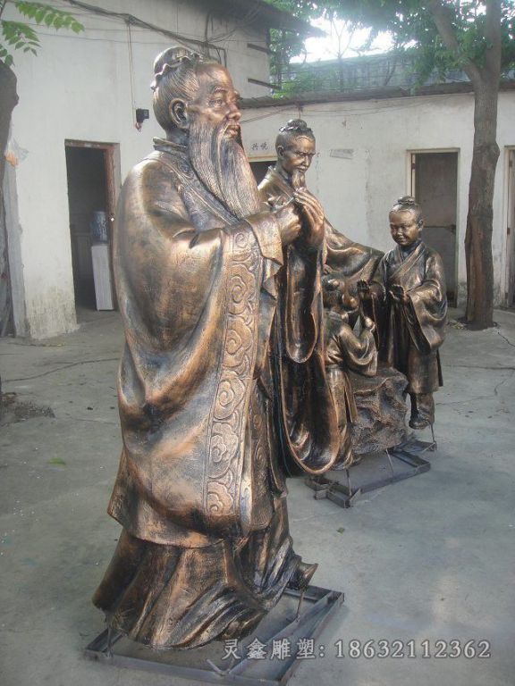 教育家孔子景观铜雕