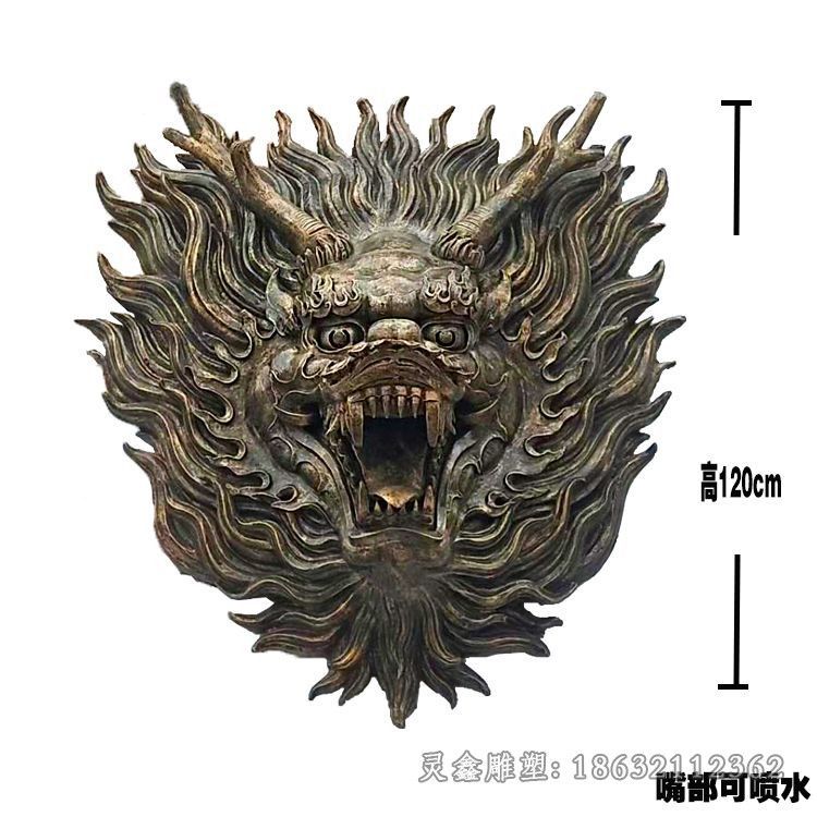 龙头标志景观铜雕