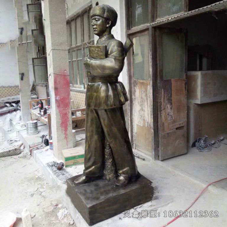 名人雷锋广场人物铜雕