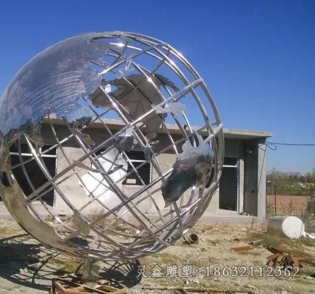 地球仪不锈钢小区雕塑