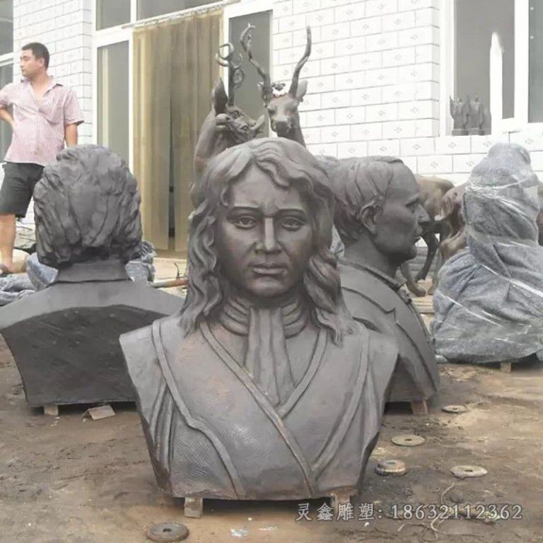 西方名人胸像景观铜雕