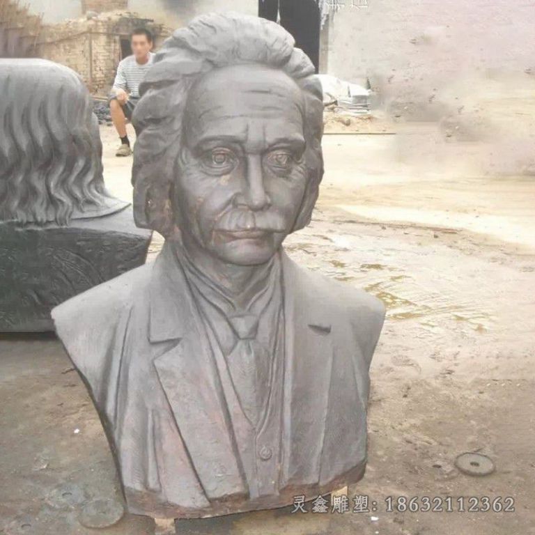 西方名人胸像公园雕塑