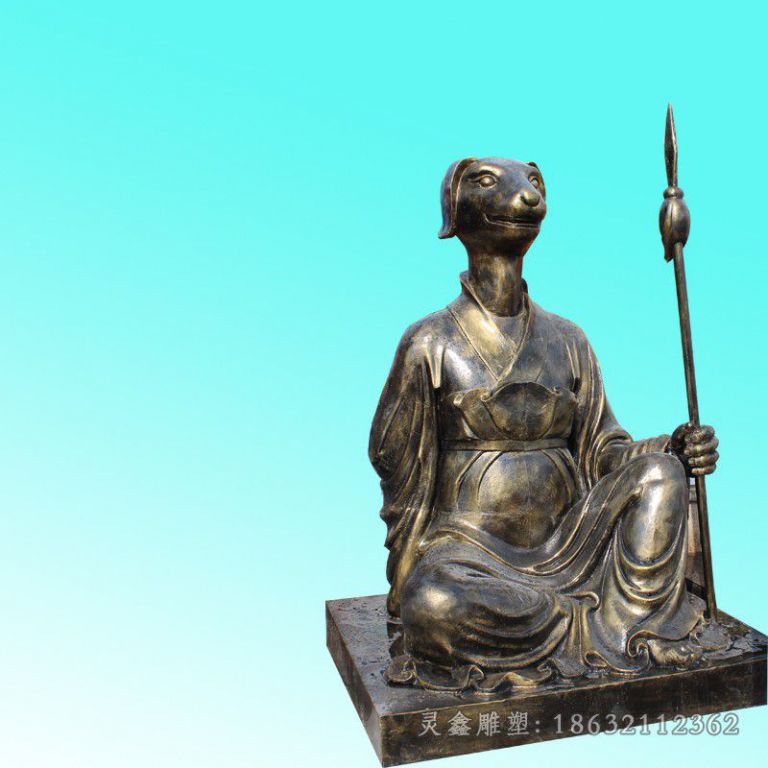 人身兽头小区景观铜雕