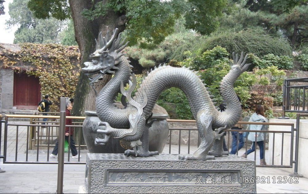 神兽龙小区动物铜雕