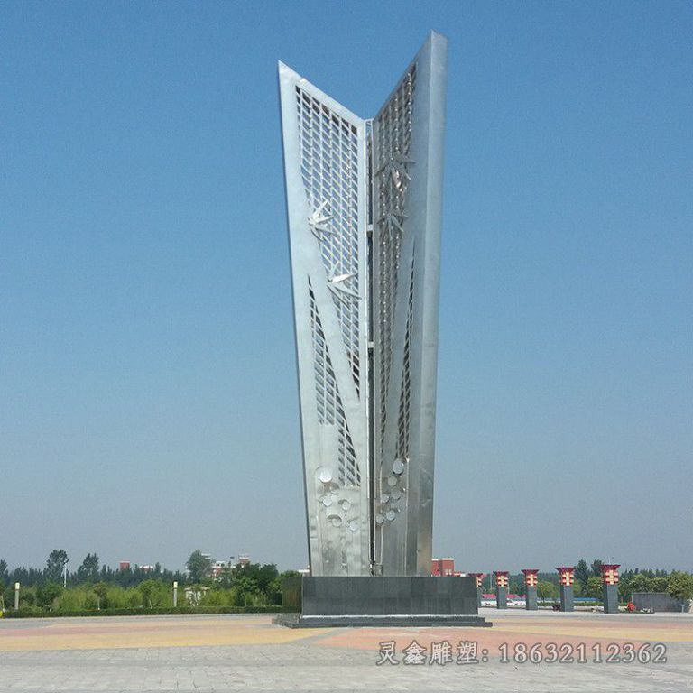 不锈钢广场大型雕塑