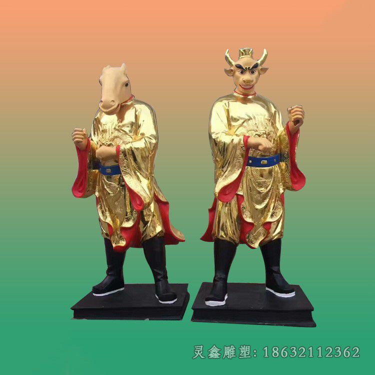 人身兽头景观标志铜雕