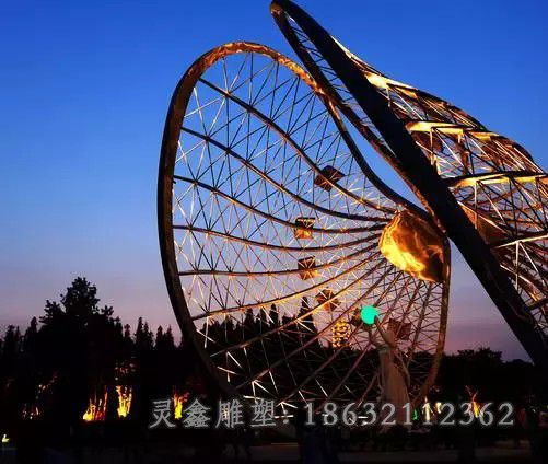 镂空扇贝城市不锈钢雕塑