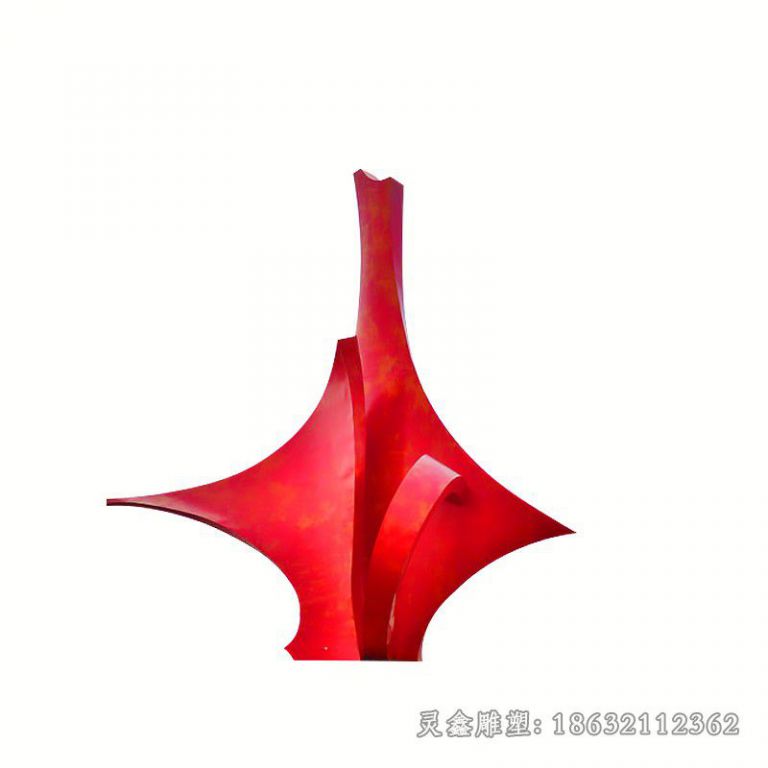 别墅不锈钢彩绘标志雕塑