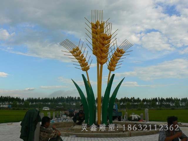 不锈钢麦穗景观雕塑