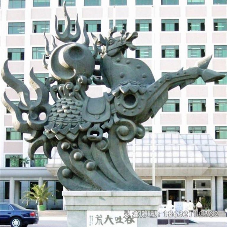机械马抽象动物铜雕