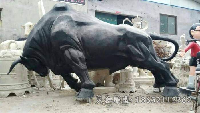 开荒牛户外标志铜雕