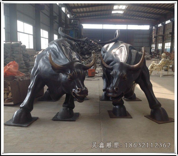 开荒牛庭院标志铜雕