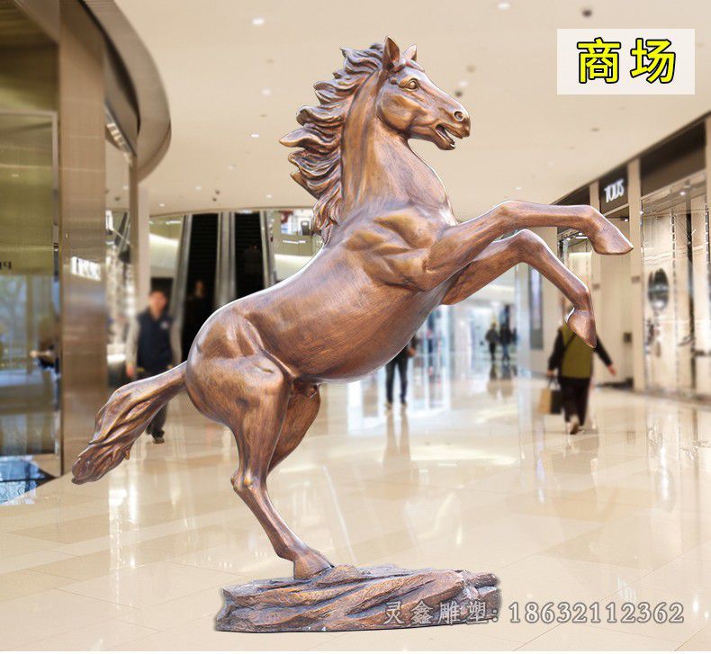 飞马动物景观铜雕