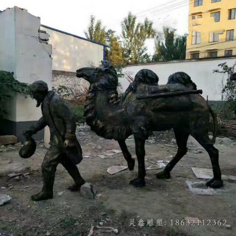 沙漠骆驼户外动物铜雕