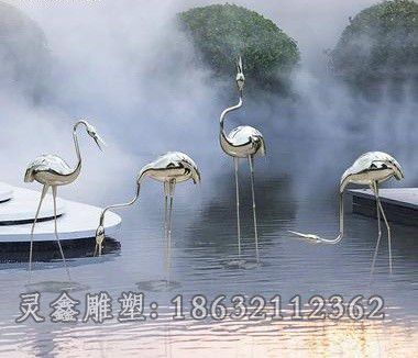 不锈钢火烈鸟城市雕塑