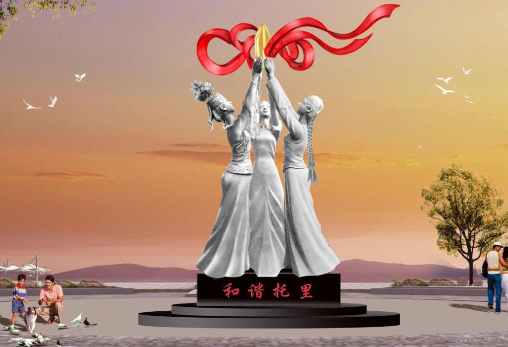 不锈钢广场景观雕塑