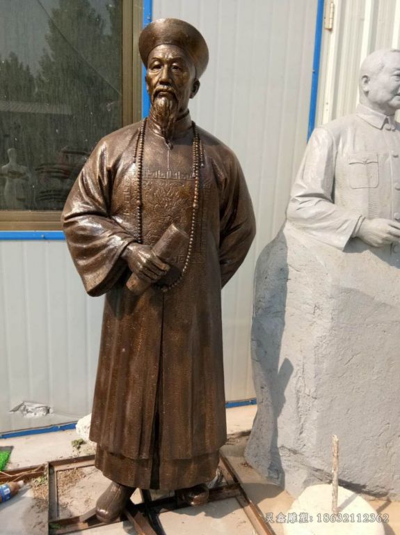 林则徐人物景观铜雕