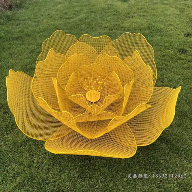 花朵不锈钢镂空雕塑